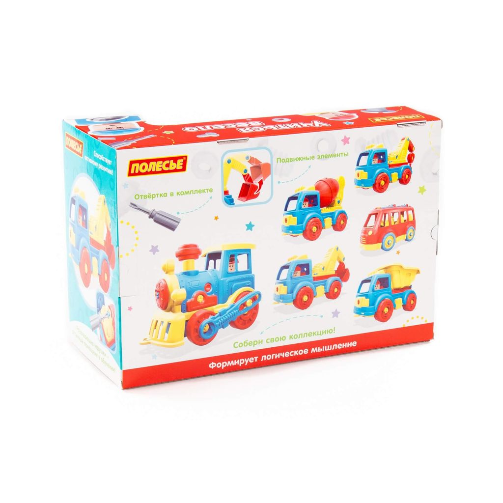 Конструктор-транспорт Автобус (26 элементов) (в коробке) - Полесье фото 6