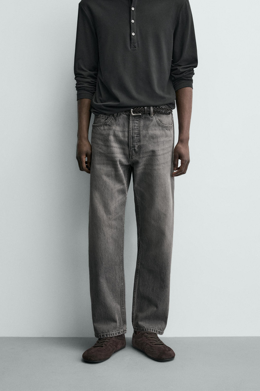 JEANS REGULAR FIT / Gris - Zara фото 2