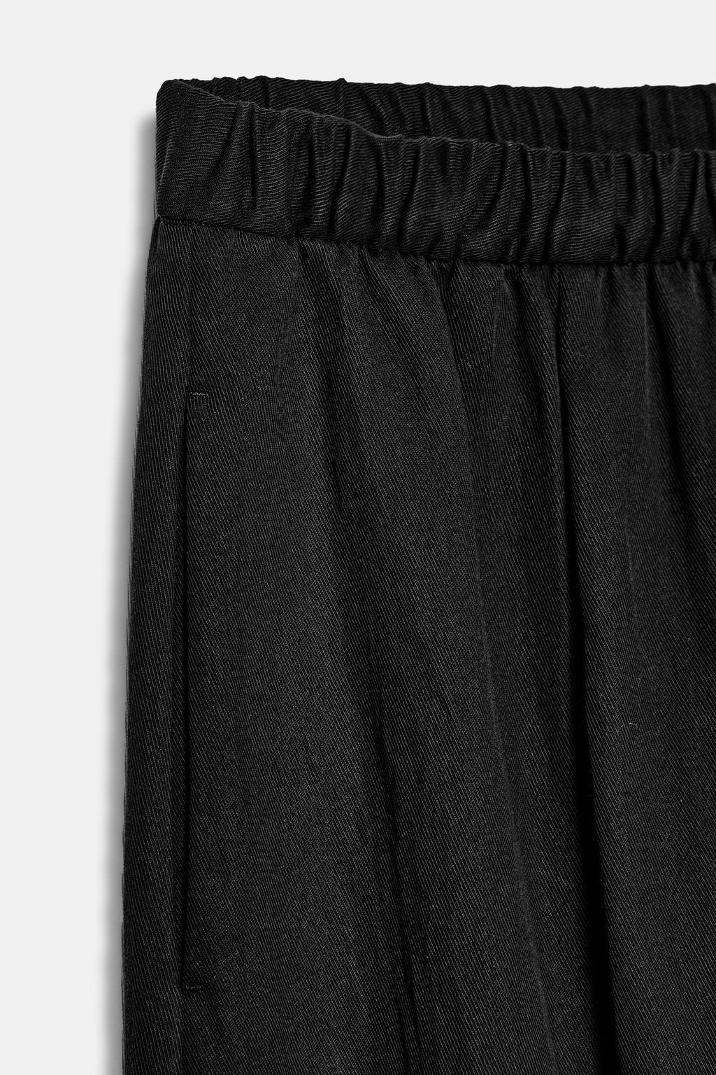 PANTAL?N BARREL FLUIDO ZW COLLECTION / Negro - Zara фото 6
