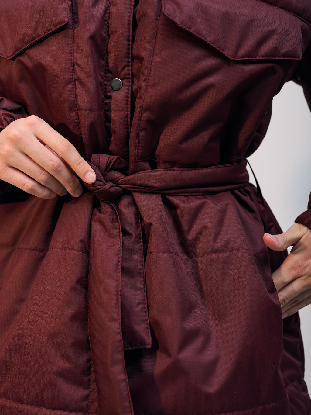 Куртка зимняя "Эмми" бордо