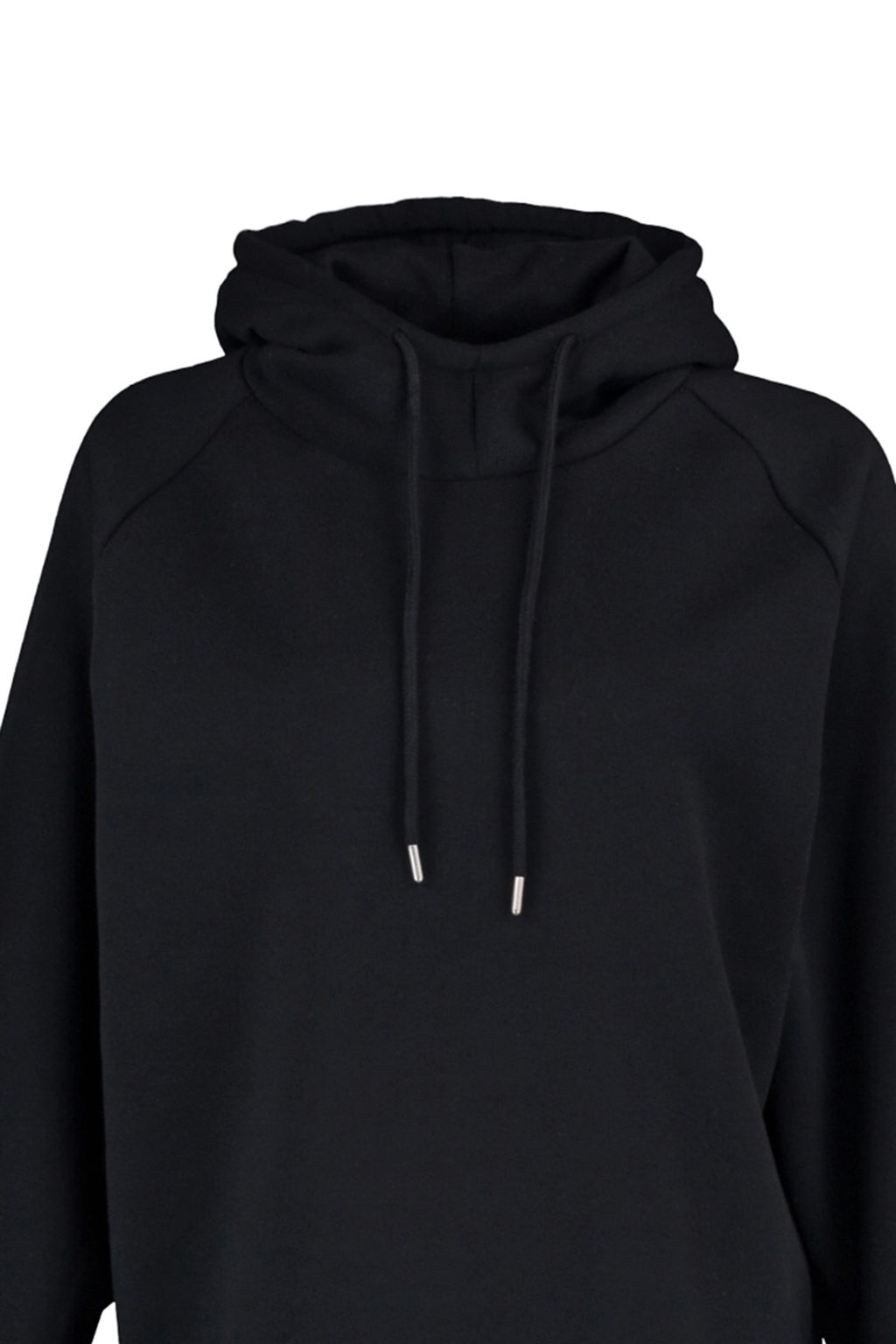 TRENDYOLMILLA Siyah Kapusonlu Oversize Sardonlu Orme Sweatshirt TWOAW23SW00439 фото 10