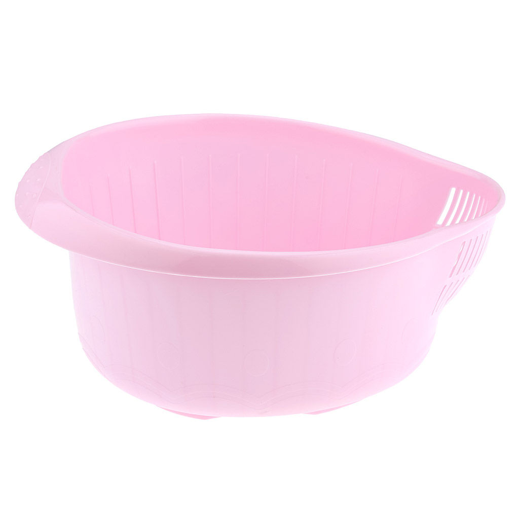 Фруктомойка пластмассовая 5л, 28,5х23х14см, носик со сливом, полипропилен, цвета микс (Россия) - Домашняя мода фото 3