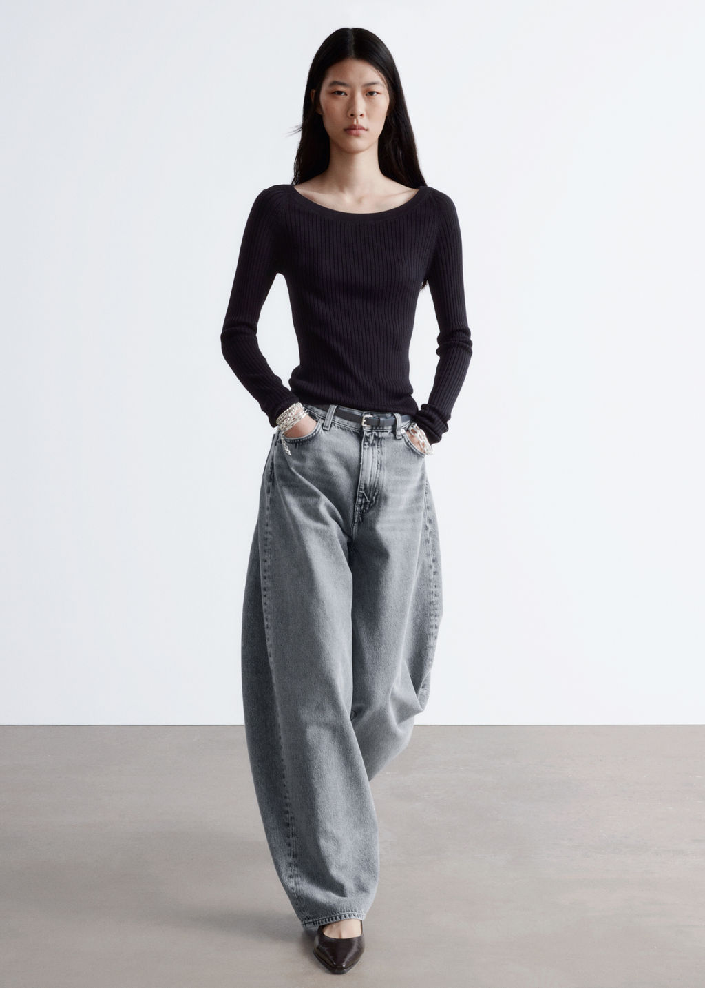Top en punto de canal? con cuello barco - H&m фото 3