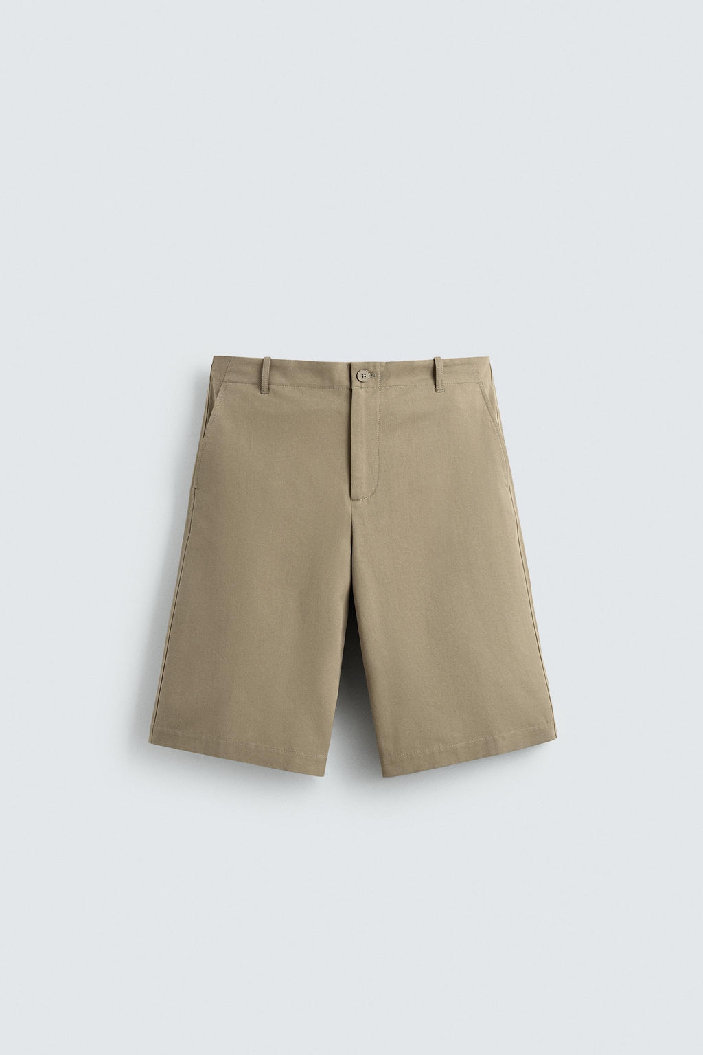 BERMUDA RELAXED FIT ALGOD?N - LINO / tostado