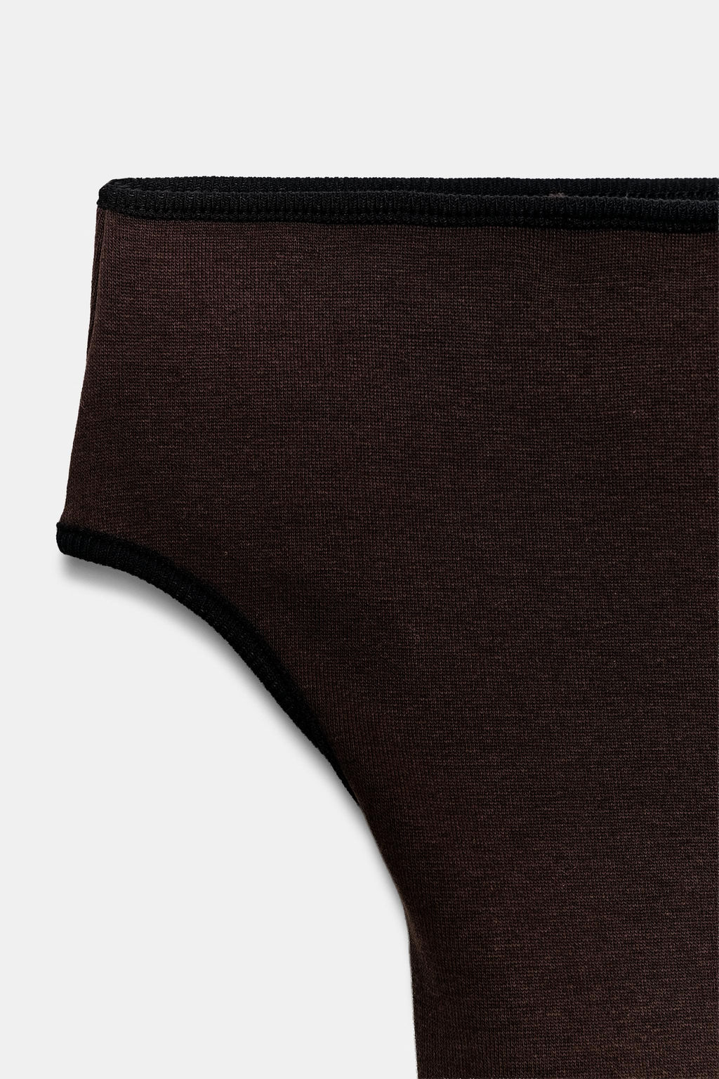 TOP ENTALLADO VIVOS CONTRASTE / Marr?n oscuro - Zara фото 8