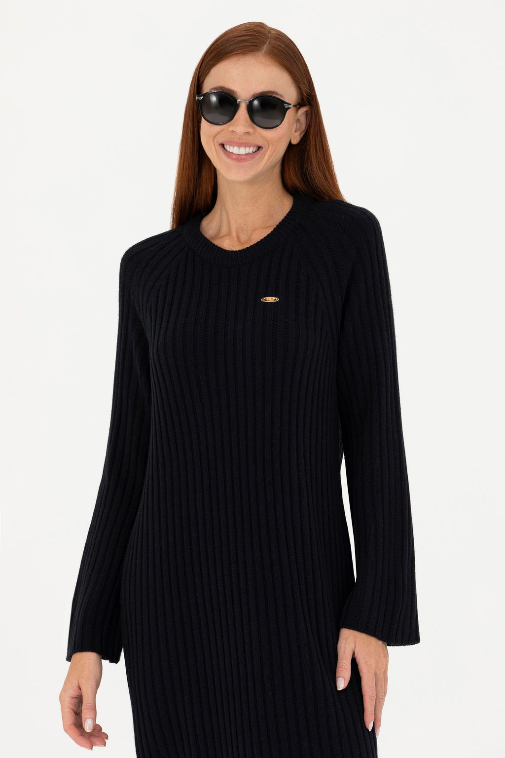 Женское темно-синее трикотажное платье - U.s. polo assn фото 10