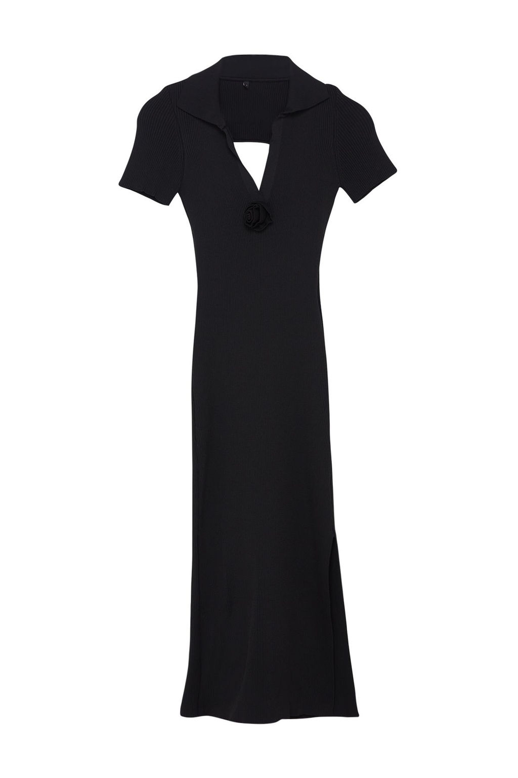 Siyah Y?rtmacl? Triko Elbise TWOSS24EL01004 - Trendyolmilla фото 6