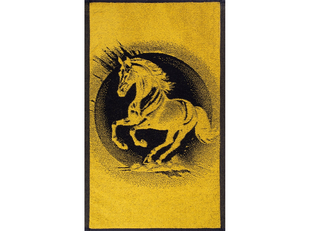 Полотенце махровое 6с104.411ж1 Галоп(т.желтый) 67х40см