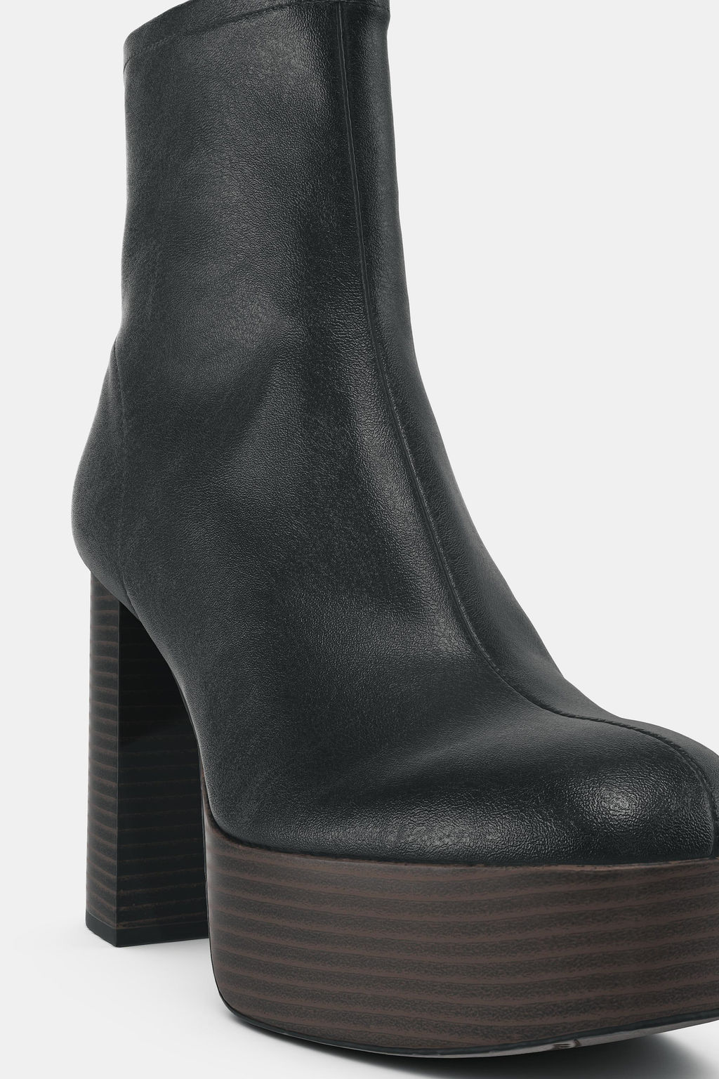 PLATFORM HEELED ANKLE BOOTS