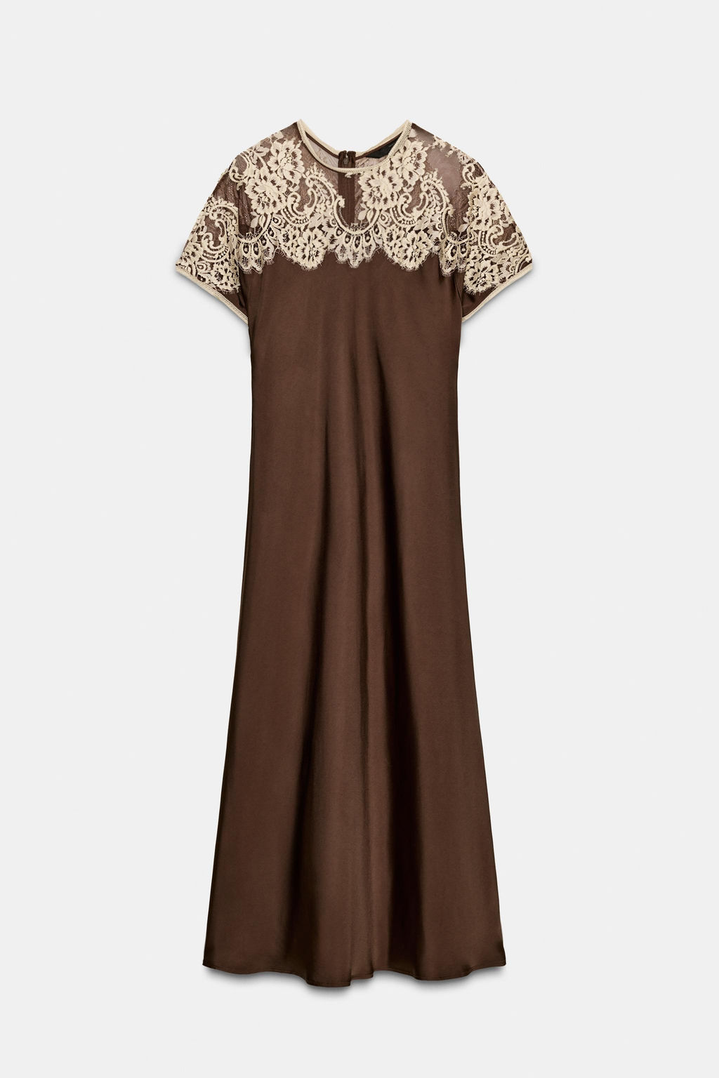 ZW COLLECTION LIMITED EDITION SATIN LACE DRESS - Zara фото 4