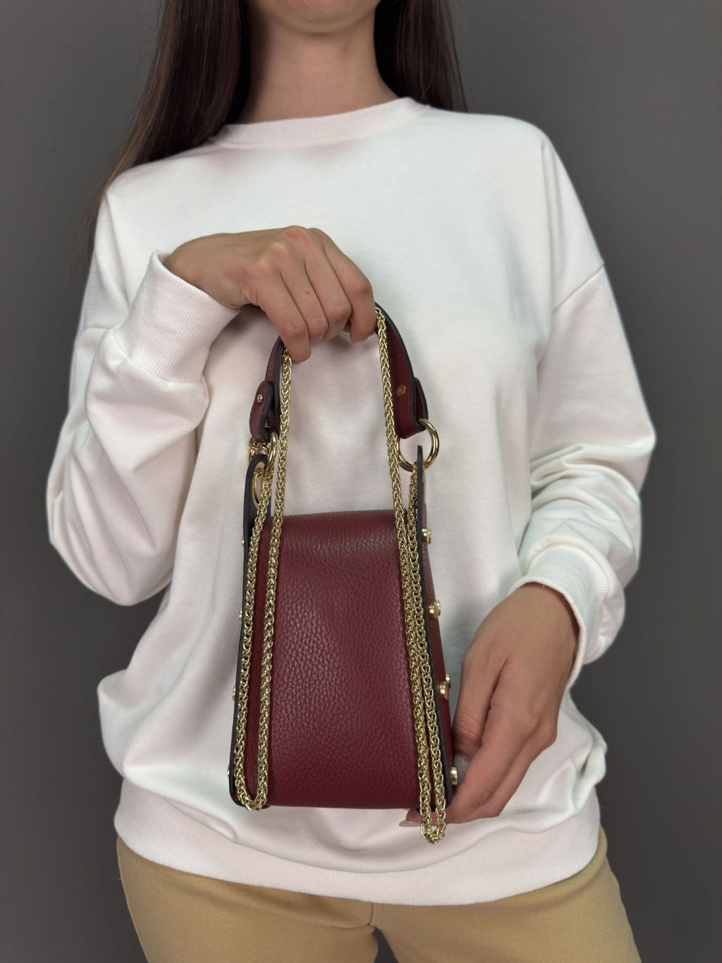 Сумка женская из телячьей кожи