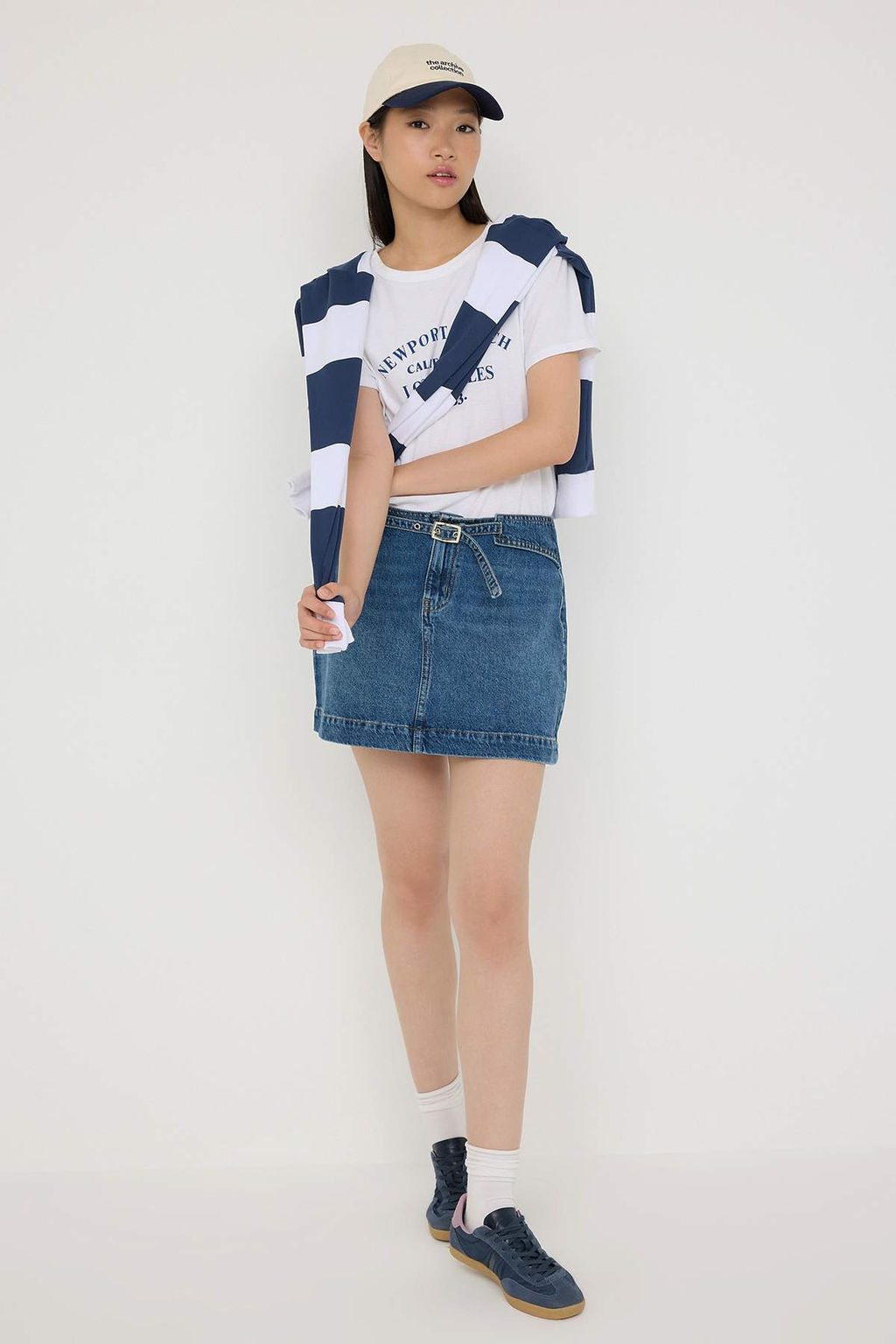 Teen Mavi Kemer Detayl? Mini Denim Etek TWOAW26ET00090