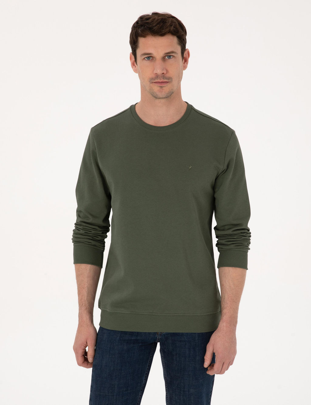 Haki Regular Fit Sweatshirt