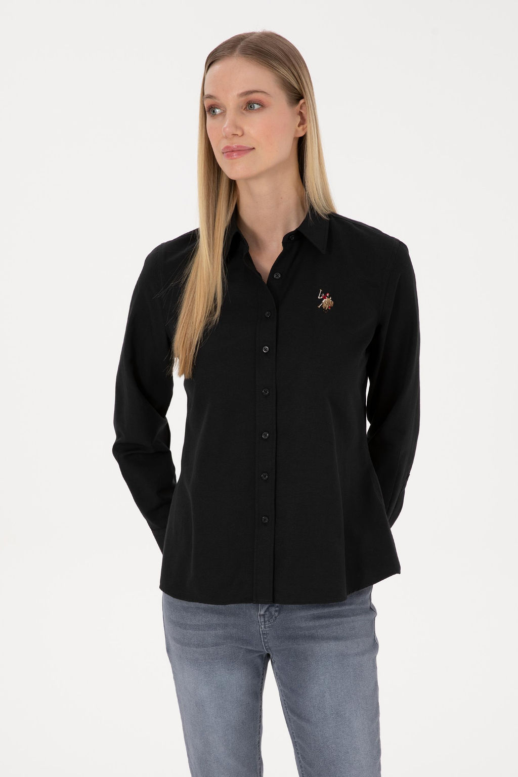 Kad_n Siyah Uzun Kollu Basic G_mlek - U.s. polo assn фото 10
