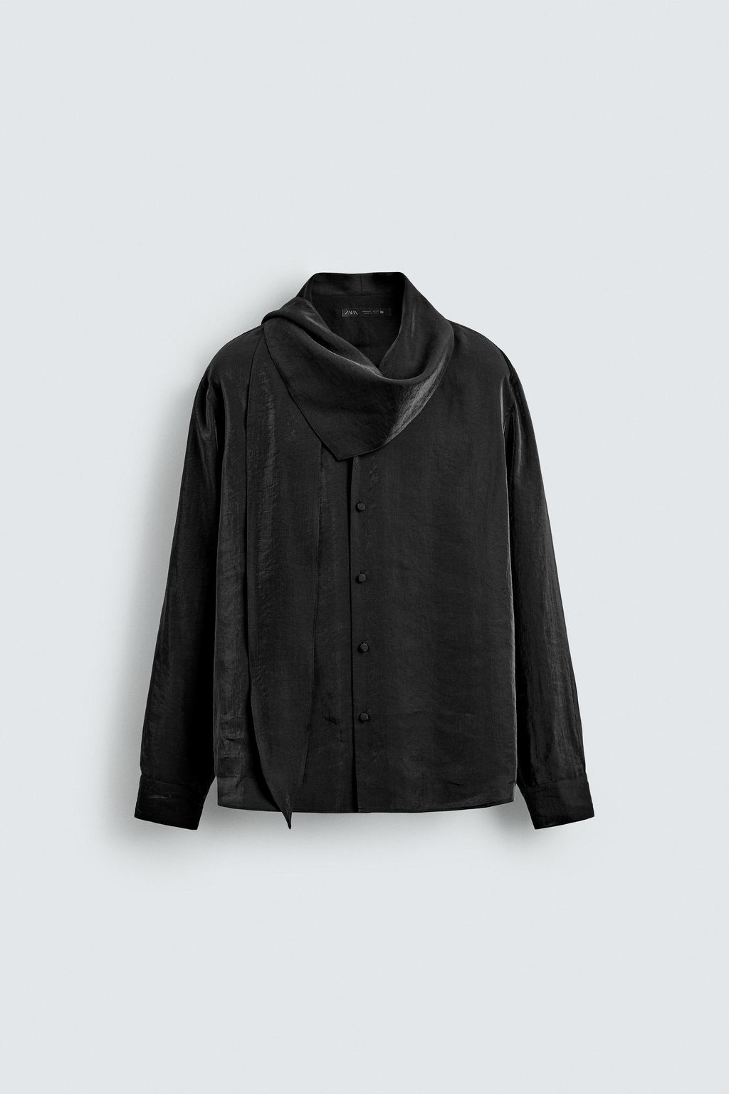 FLOWING BANDANA SHIRT - Zara фото 7