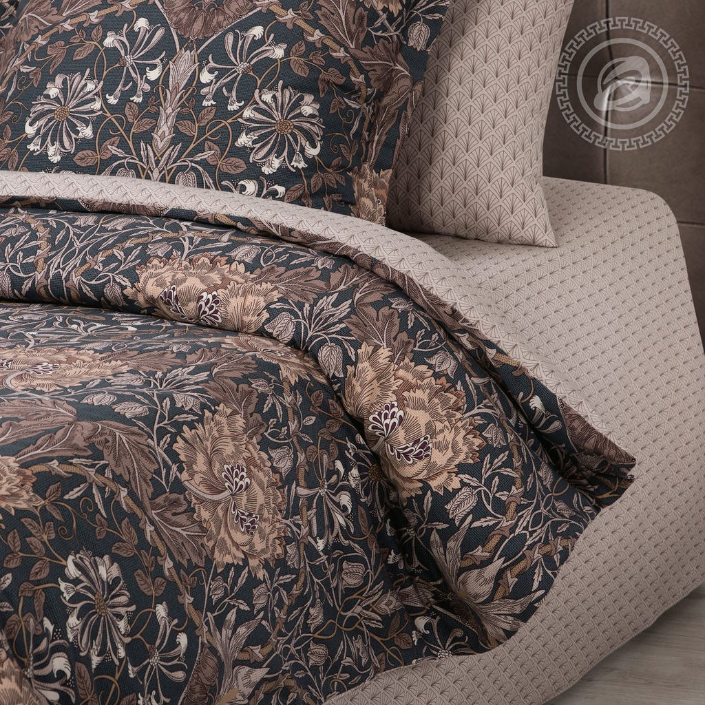 Постельное белье Морис (сатин Россия) 2 сп. с Евро/Пододеяльник (молния): 1 шт. - 215*175; Простыня: 1 шт. - 215*240; Наволочка (клапан, ушки): 2 шт. - 70*70 Россия