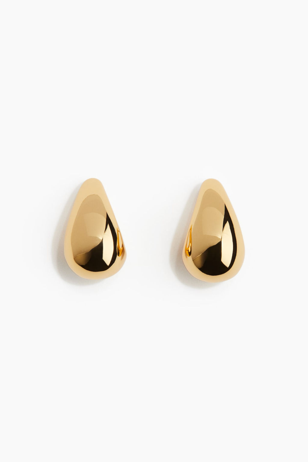 Pendientes cupula chapados en oro - H&m фото 4
