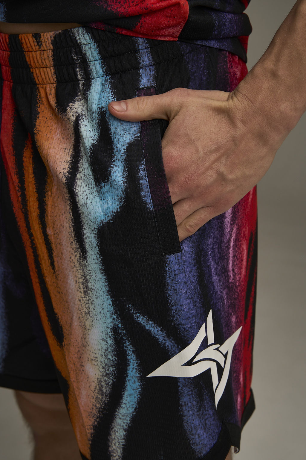 Шорты Черный/Оранжевый (Принт) SHOCK 4 Game Shorts - Anta фото 6