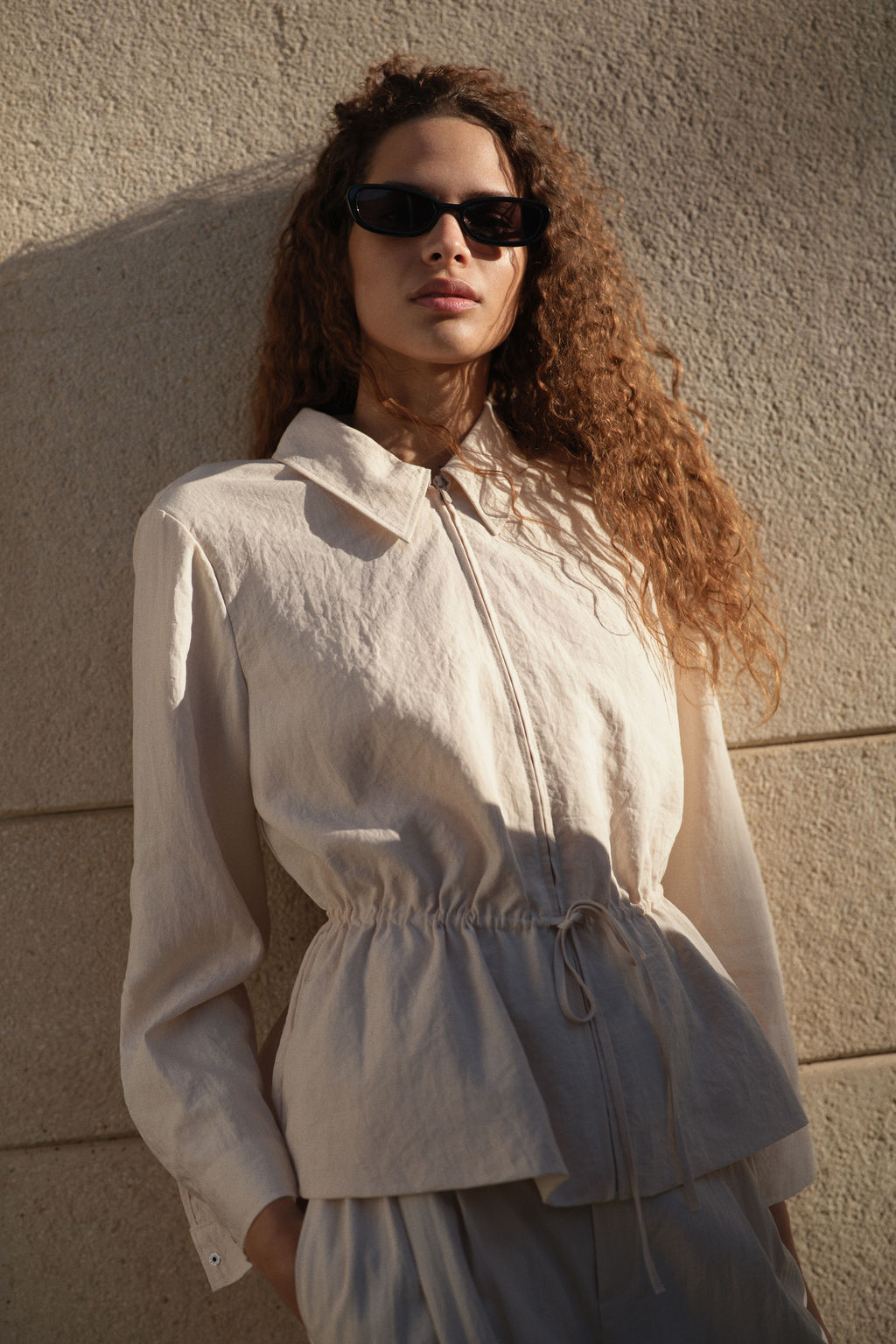 Camisa con cremallera y peplum - H&m фото 2