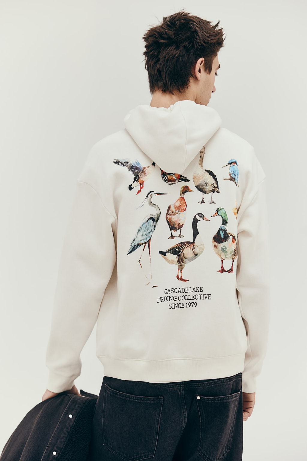 Sudadera con capucha y estampado Loose Fit - H&m фото 4