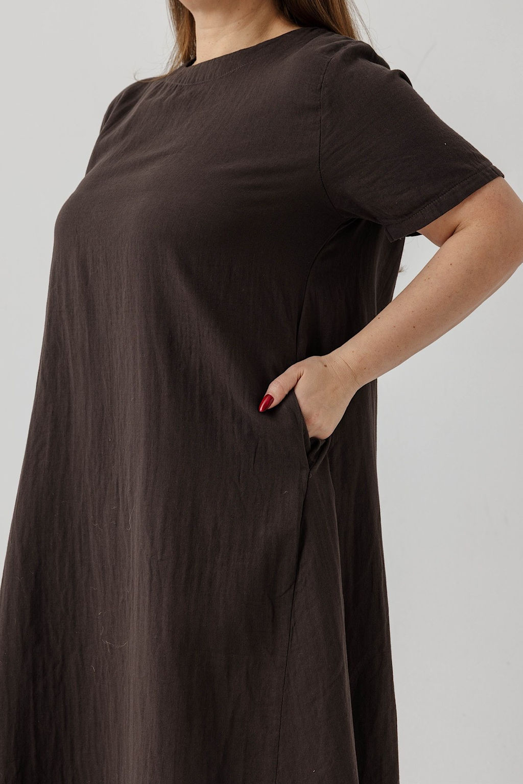 Платье 8808М/03/Коричневый