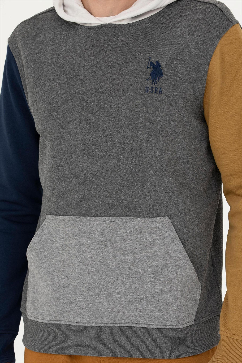 Мужской свитшот антрацитового меланжа - U.s. polo assn фото 6