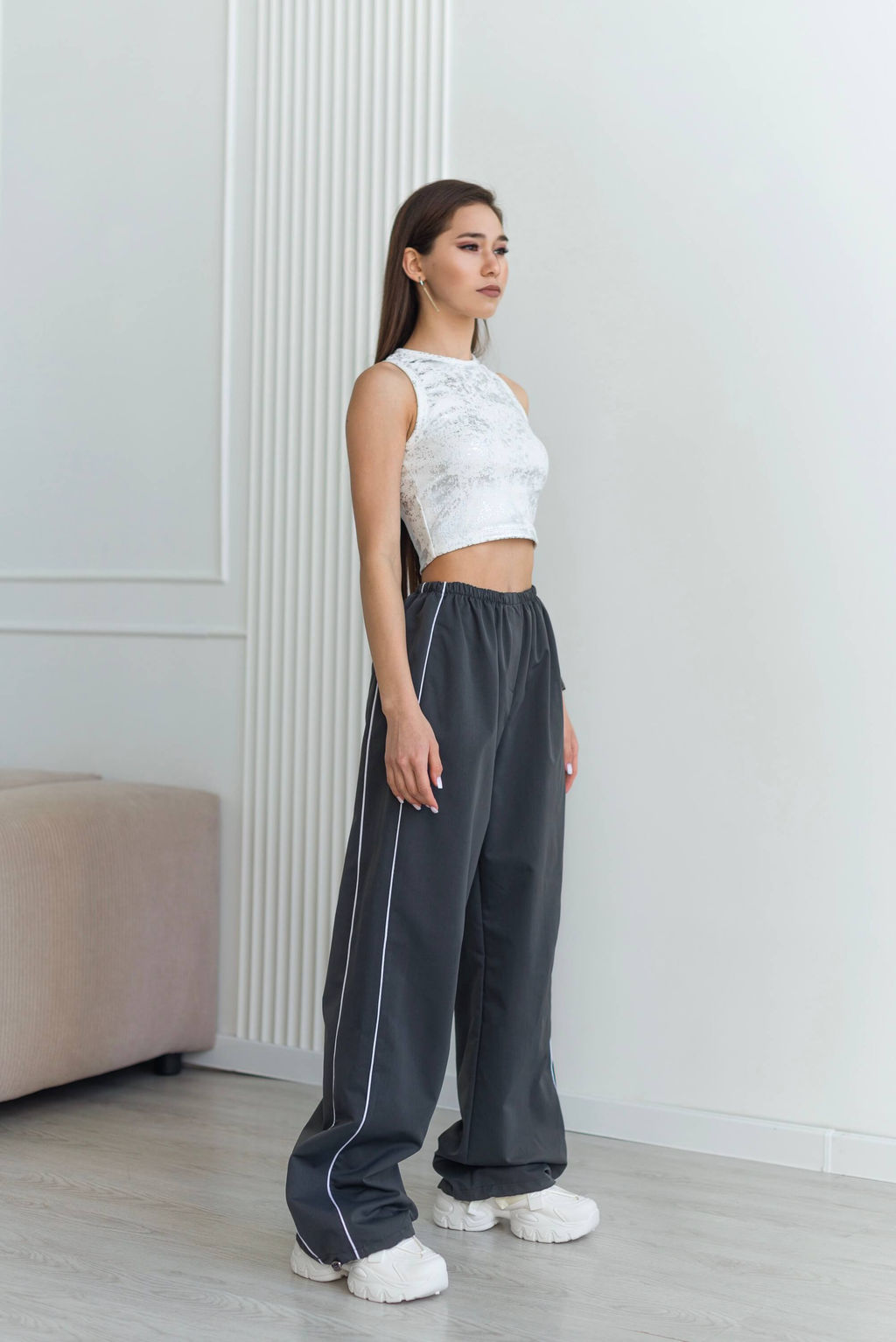 Кроп-топ Лик (белый) - Nadi bordo фото 7