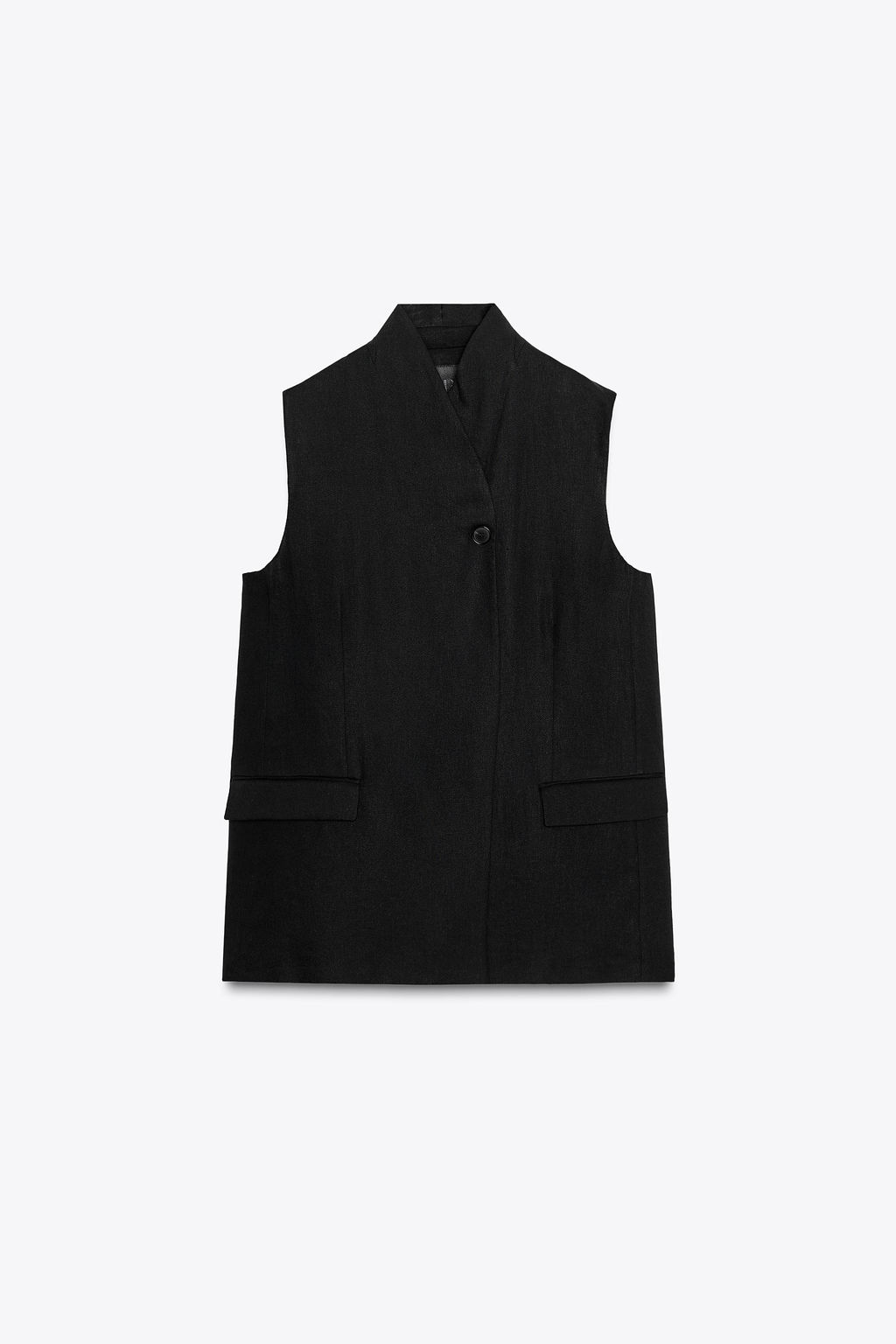 LINEN BLEND WAISTCOAT ZW COLLECTION - Zara фото 6