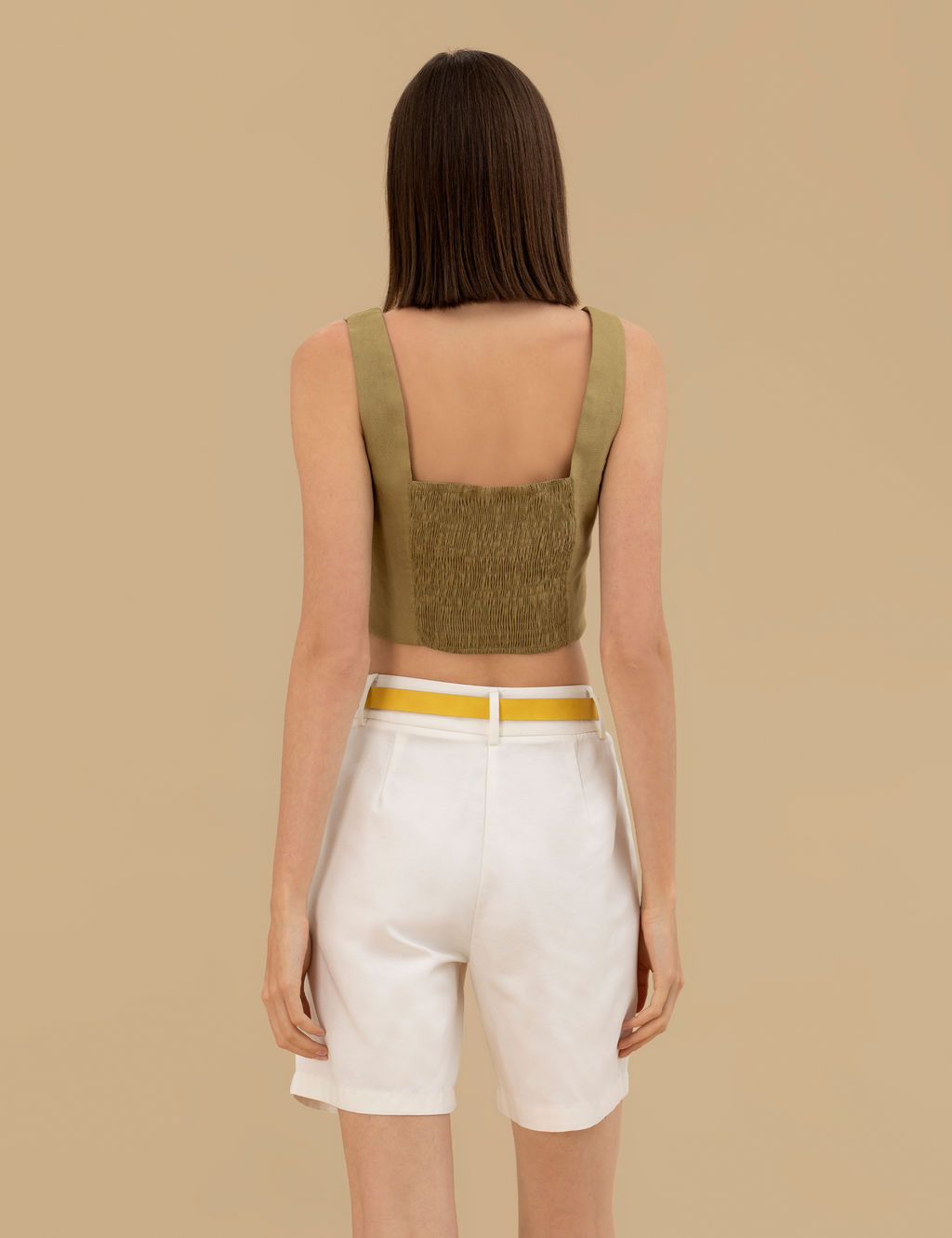 Ye_il Crop Top Bluz