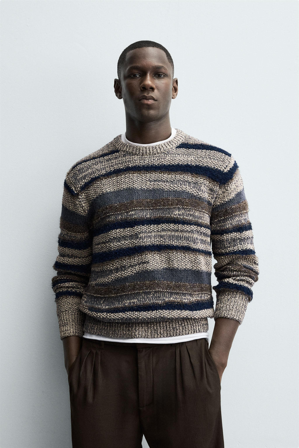 STRIPED JACQUARD SWEATER - Zara фото 2