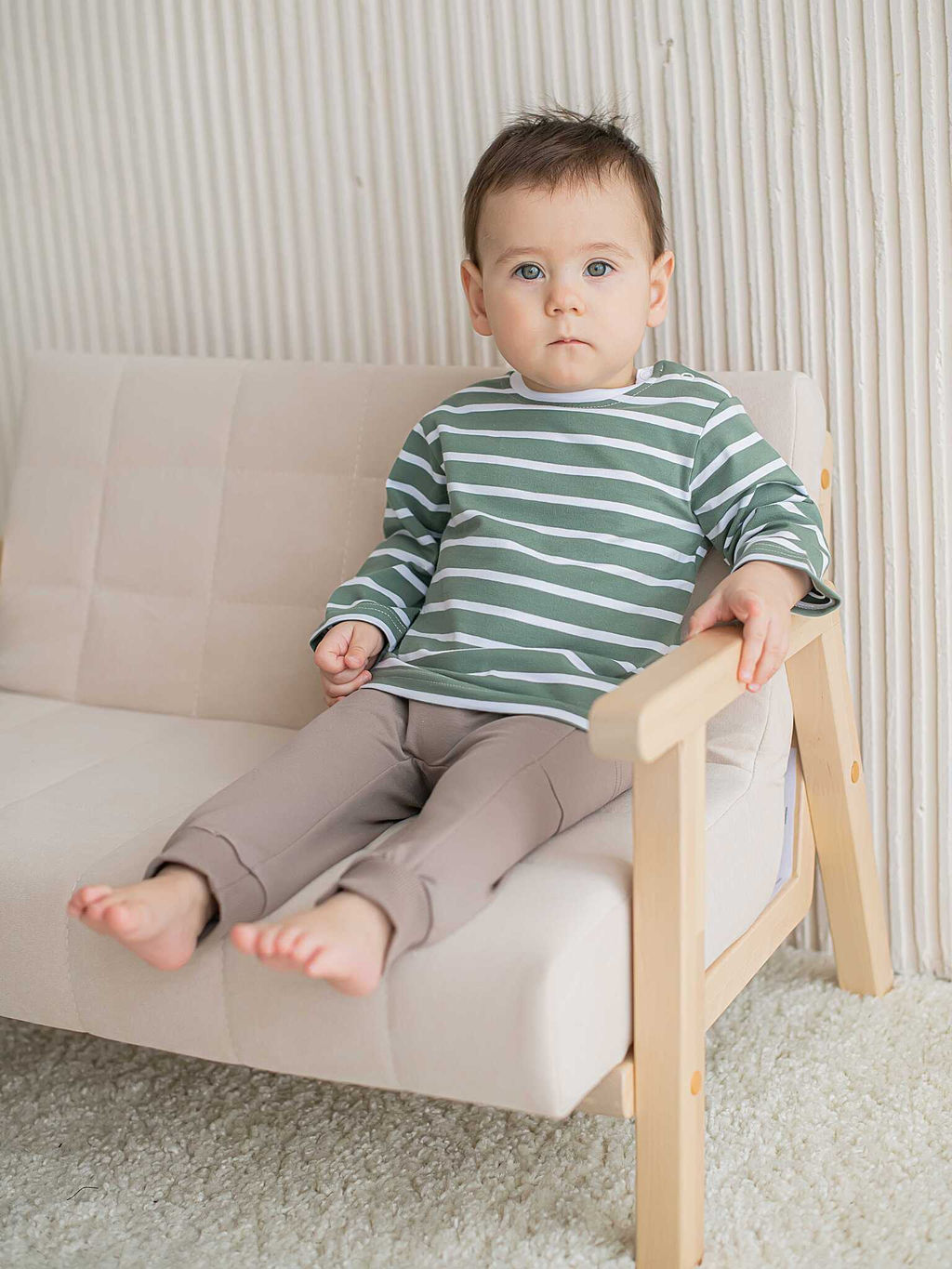 Джоггеры карго облегченные Кокос 0+ - Bungly фото 5