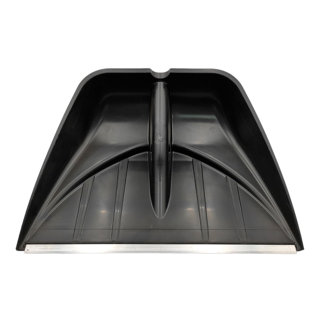 Лопата снеговая "Профи" п/эт. черная, с алюм.накл., без черенка, 555х410мм