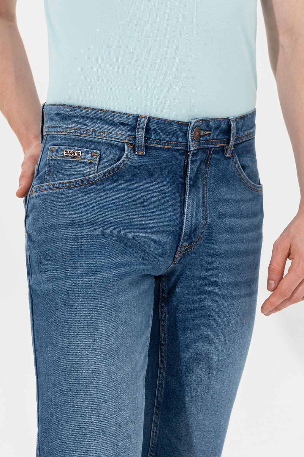 U. S. Polo Assn / Мужские голубые джинсовые брюки - U.s. polo assn фото 5