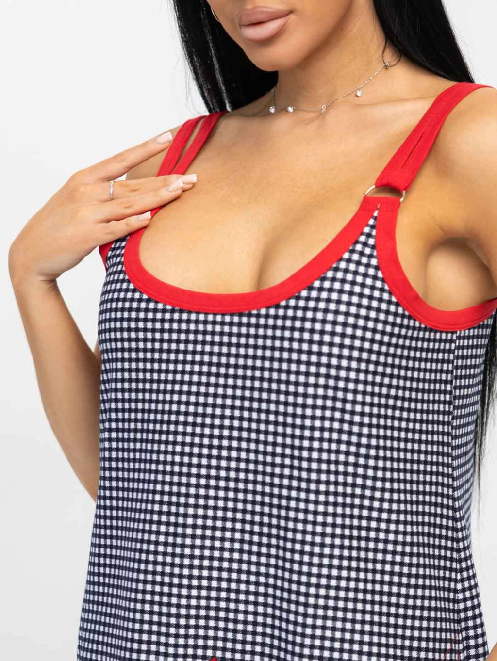 Сарафан женский, цвет темно-синий красный - Текс-плюс фото 3