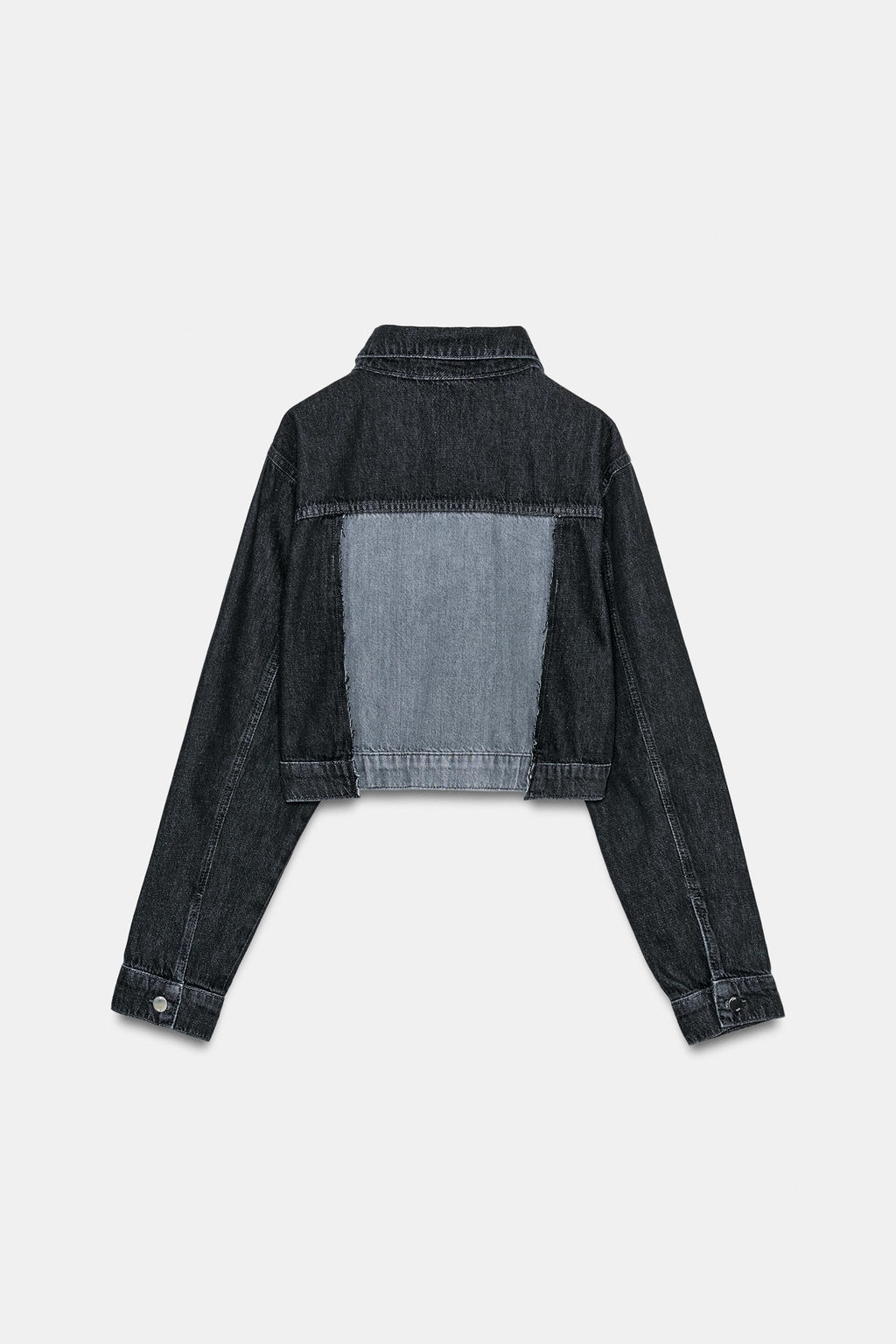 CAZADORA Z1975 CORTA DENIM CONTRASTE / Gris - Zara фото 10