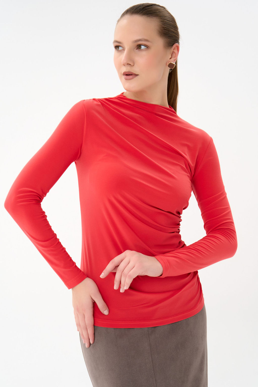 Лонгслив Нора (оранжевый) - Эльза фото 5