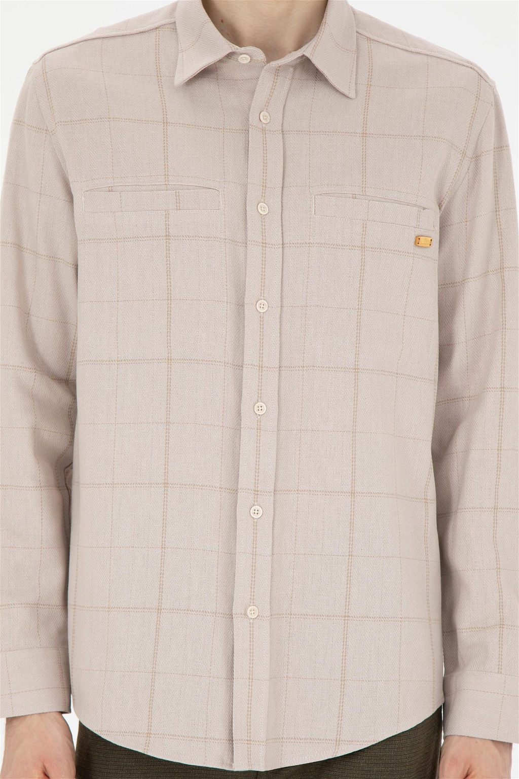 U. S. Polo Assn / Мужская рубашка с длинным рукавом Stone - U.s. polo assn фото 6