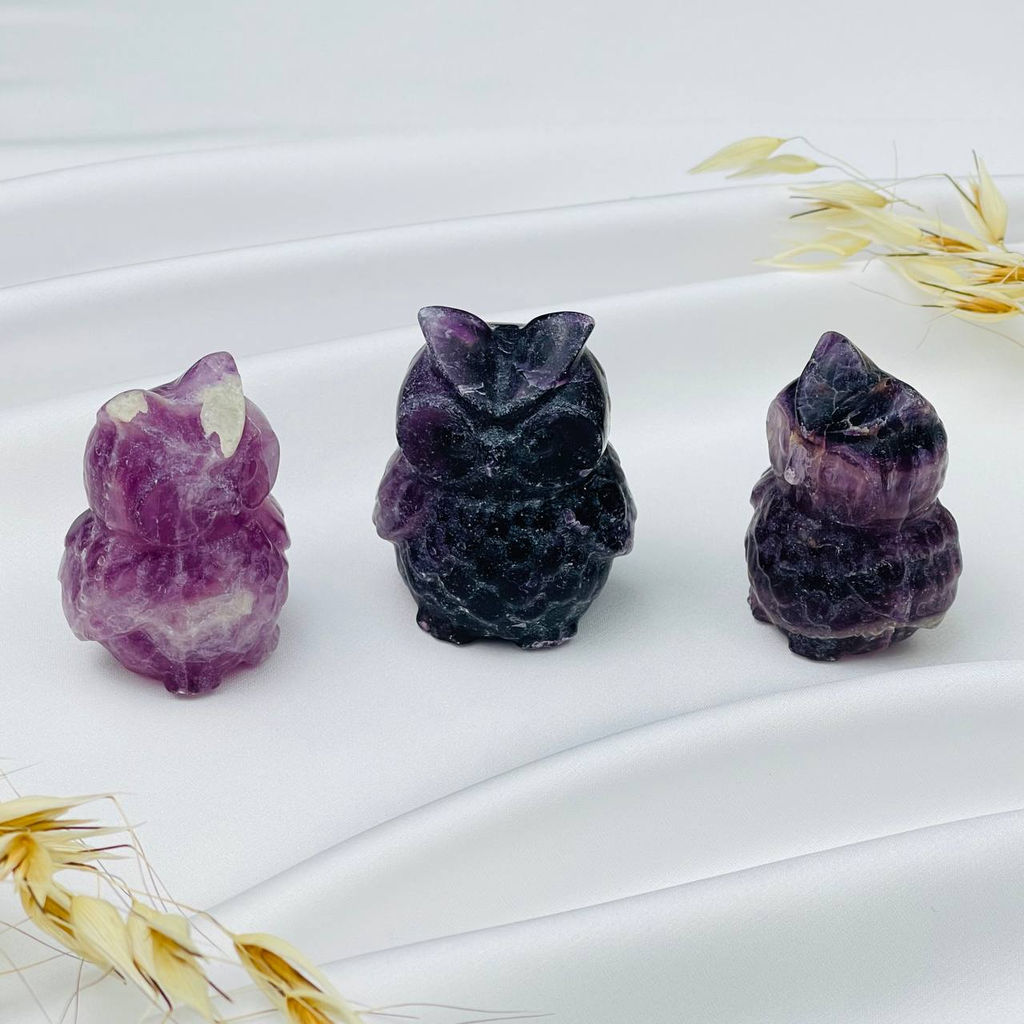 Фигурка "Сова" из Флюорита