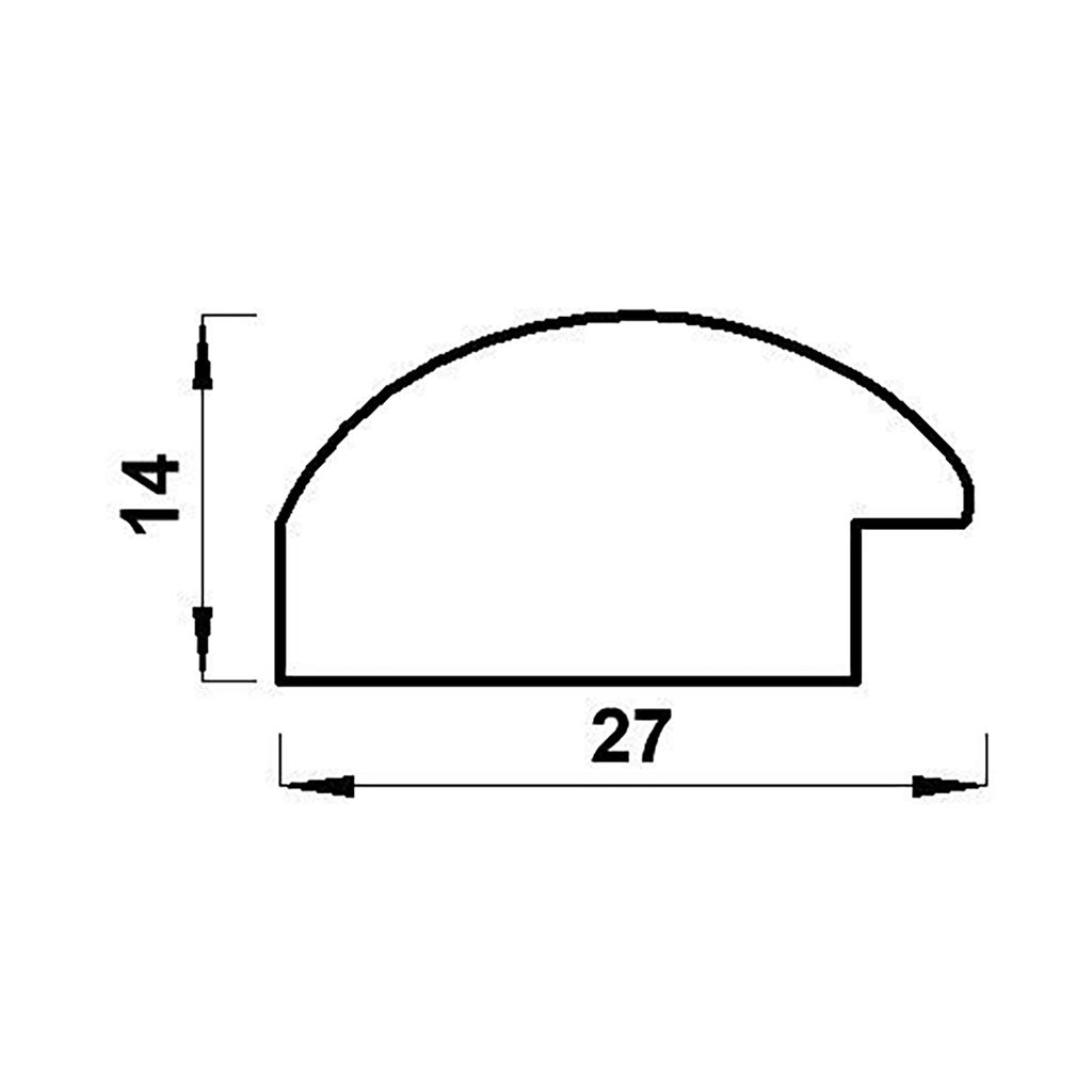 Рамка Gamma ПРК-22 40 х 60 см пластик. с оргстеклом черный
