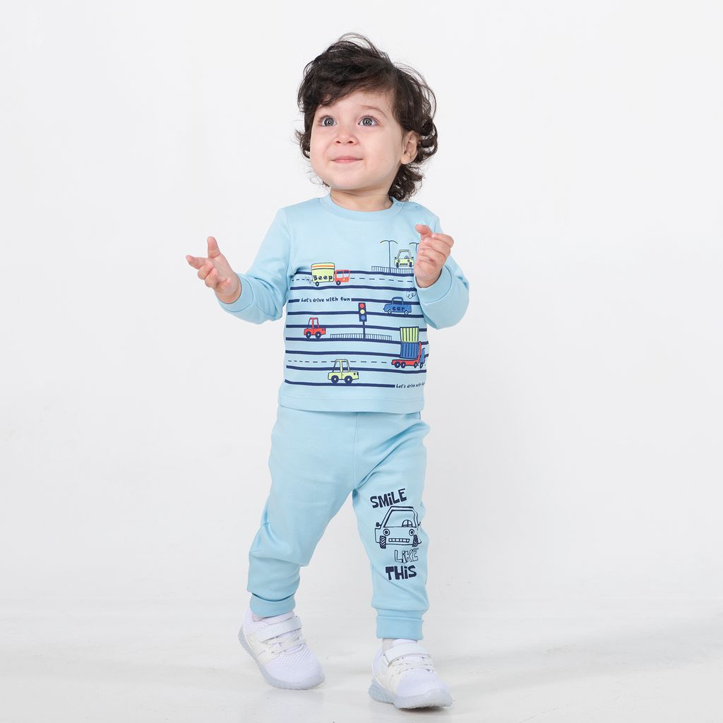 CRB wear/CSNB 62669-43 Джемпер для мальчика, голубой/Ex.Cherubino фото 2