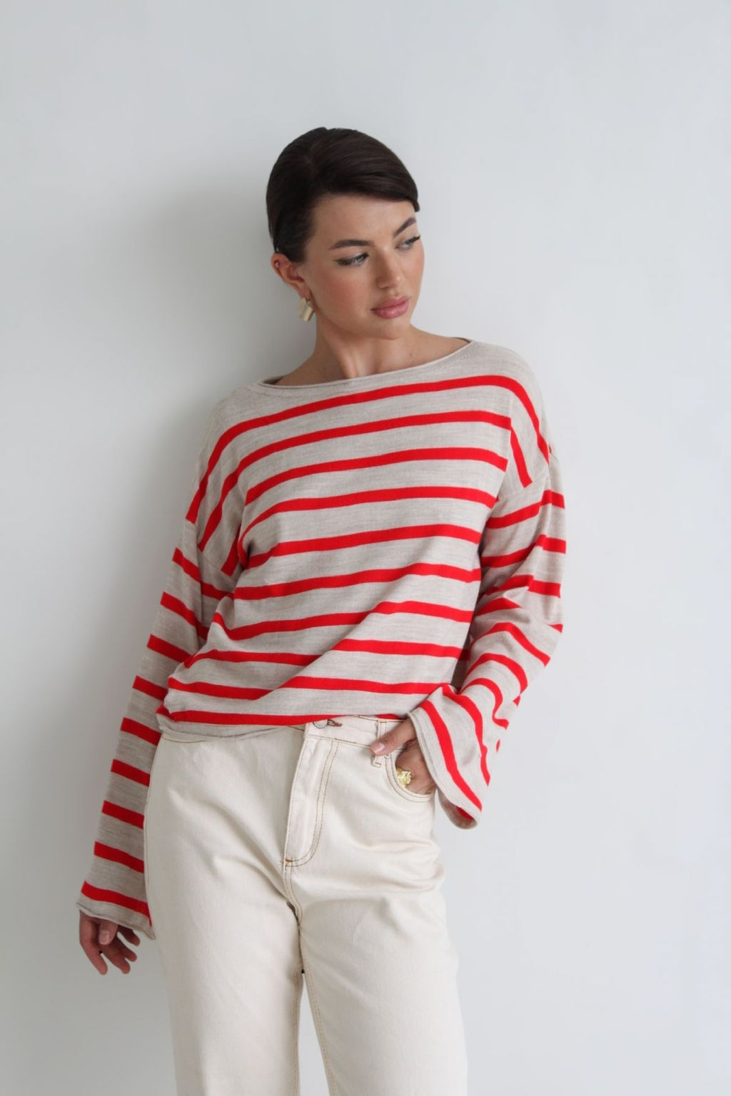 10695 Джемпер в полоску - Martichelli фото 34