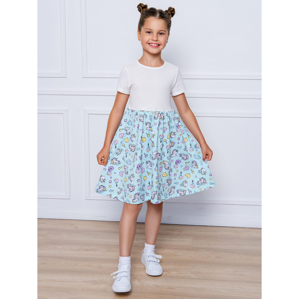 Платье рибана и кулирка 1638900106 - Youlala фото 12