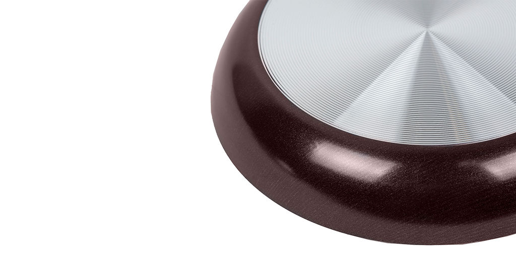 60682434 Сковорода 240мм, 1 ручка, стеклянная крышка "Кружево"