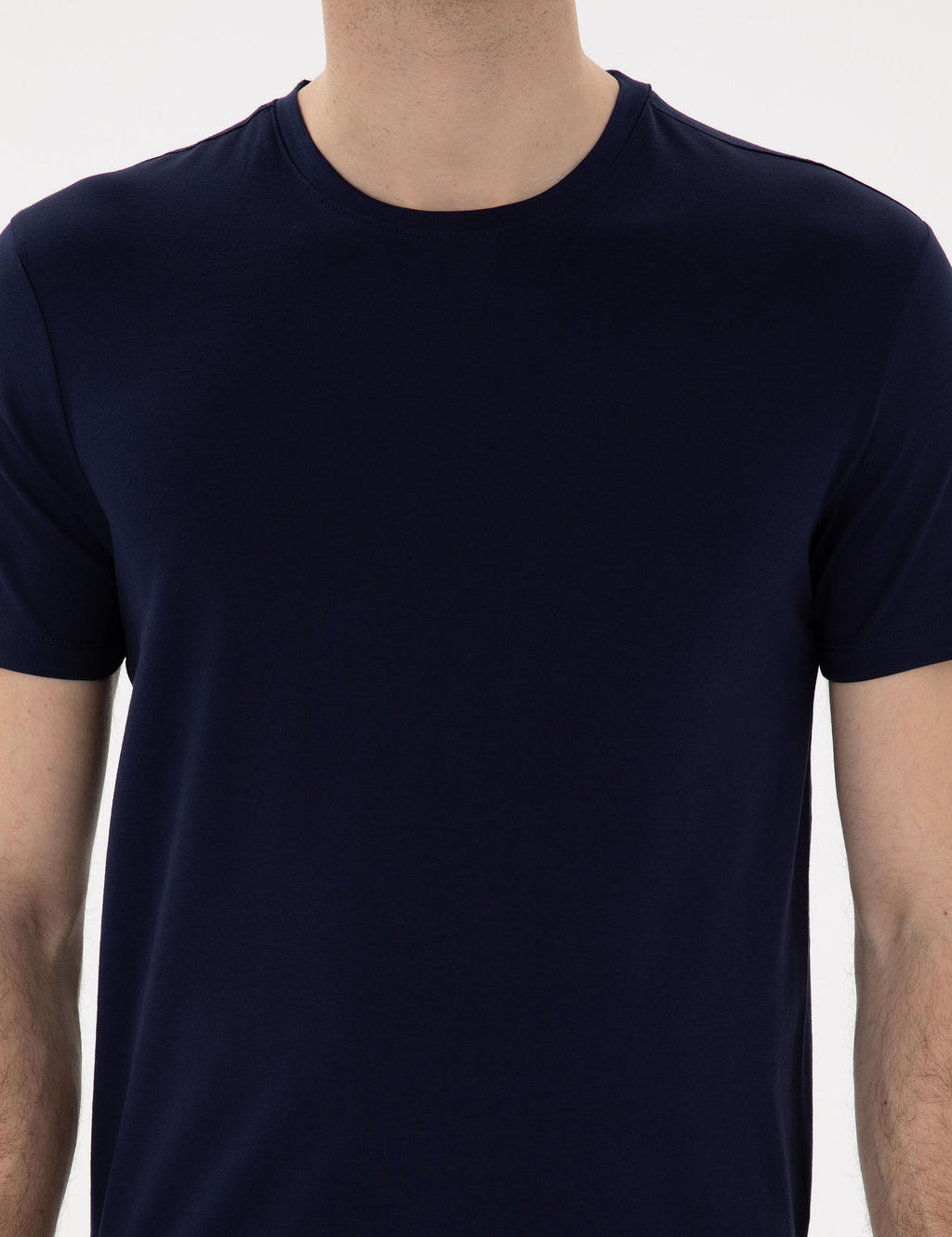Lacivert Slim Fit Merserize Basic Ti__rt - Pierre cardin фото 6