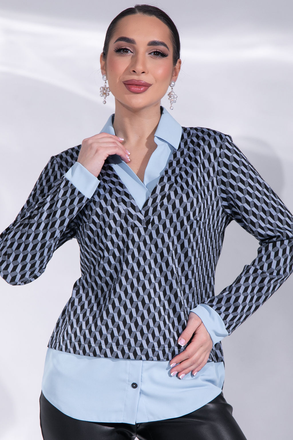 Туника Кампари (голубой) - Эльза фото 3