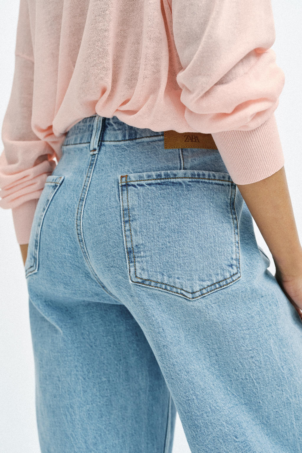 JEANS Z1975 WIDE LEG TIRO ALTO BOLSILLOS / Azul claro - Zara фото 6