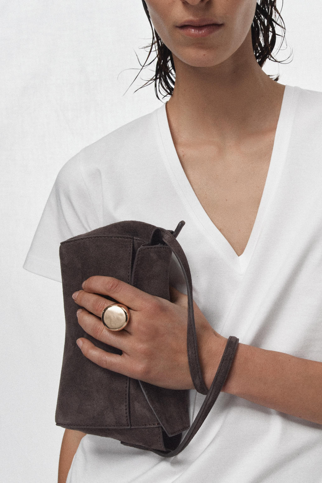 MINI BOLSO PIEL / Marr?n