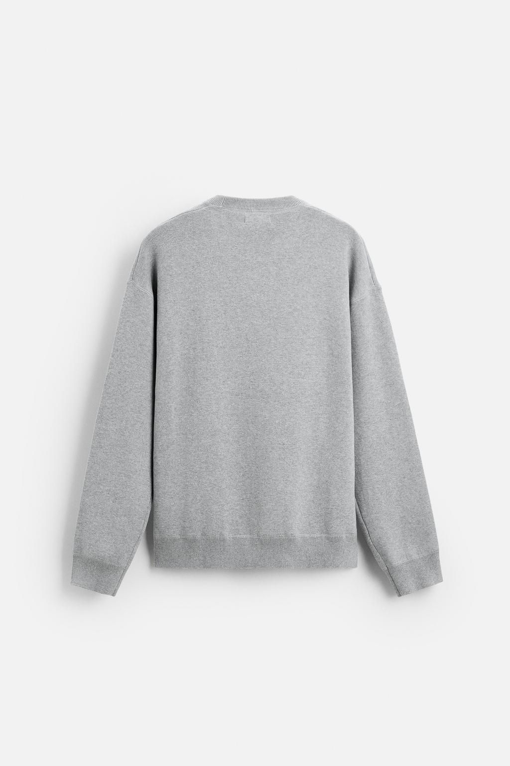 RELAXED FIT COTTON BLEND SWEATER - Zara фото 23