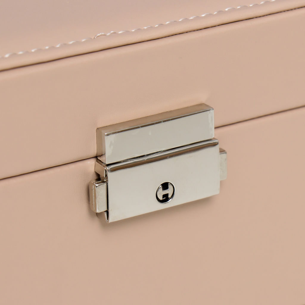 Шкатулка кожзам для украшений Кремовая матовая 9х23х17 см - Simaland фото 2