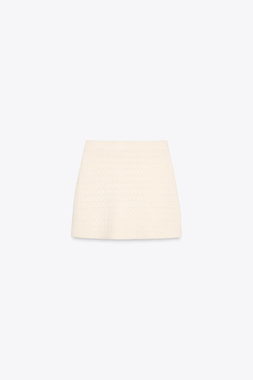 TEXTURED KNIT MINI SKIRT - Zara фото 6